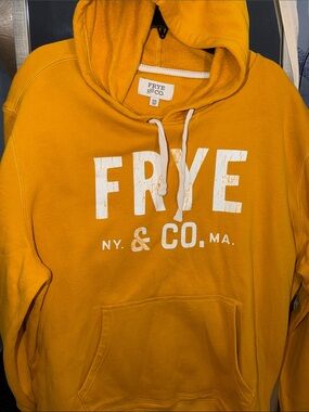 FRYE AND CO. Yellow Logo Pullover Hoodie